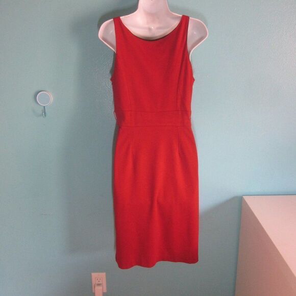 Eva Franco Womens Size 4 Red Knee Length Pullover Tank Dress - Picture 6 of 10